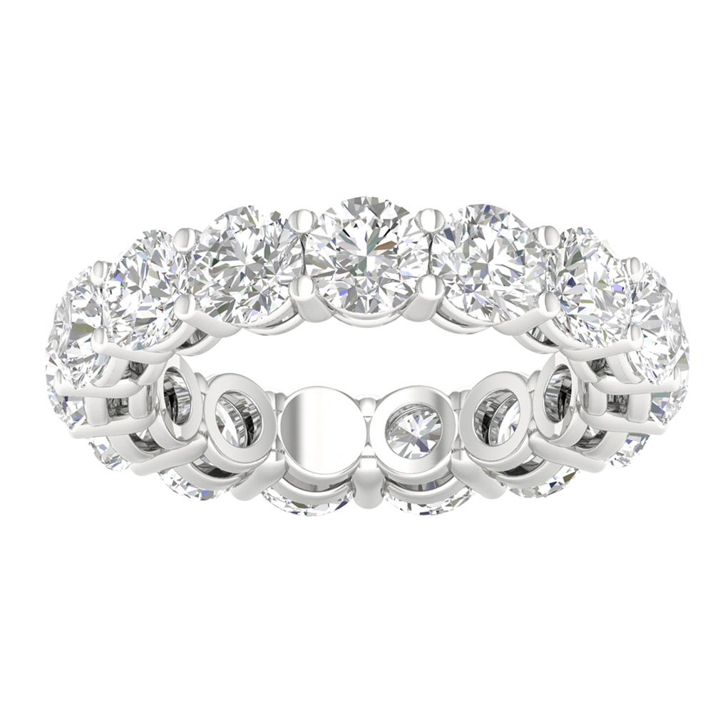 3ct Certified Lab Grown Diamond Eternity Band in 14K White Gold - Image 1