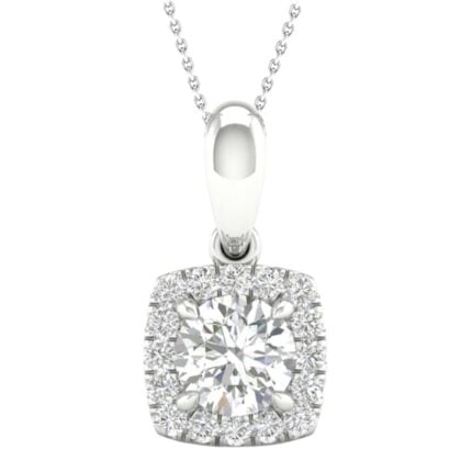 14K 0.60CT Certified Lab Grown Diamond Pendant
