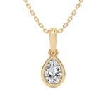 14K Yellow Gold 0.50 CT Lab-Grown Diamond Pendant