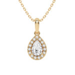 14K Yellow Gold 0.62 CT Lab-Grown Pendant