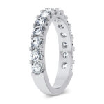 14K White Gold 1.50CT LAB GROWN DIAMOND BAND - Image 2