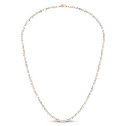 14K 7.00CT DIAMOND NECKLACE 17INCH