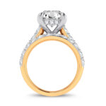 14K Yellow Gold 5.00CT Round Diamond Bridal Set - Image 3