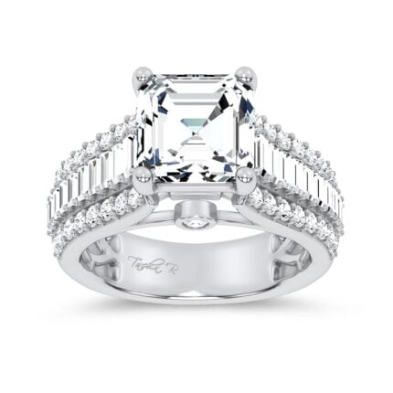 14K 4.00CT Certified Lab Grown Engagement Ring