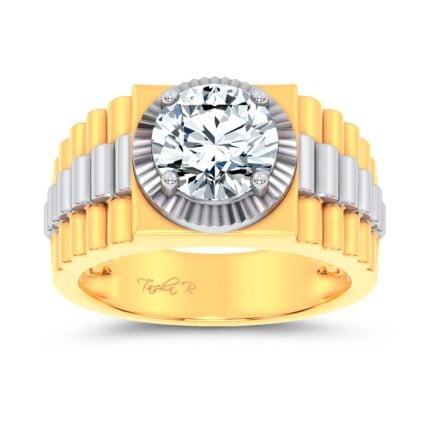 14K 2.00CT Certified Lab Grown Mens Ring