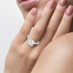 14K White Gold 4.00 CT Certified Lab-Grown Round Solitaire Ring - Image 4