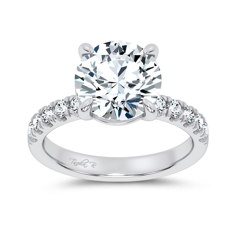14K 4.50CT Certified Lab Grown Engagement Ring - Image 1