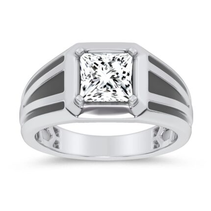 14K 2.00CT Certified Lab Grown Mens Ring