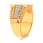 14K Yellow Gold 1.50CT LAB GROWN Diamond Mens Ring - Image 2