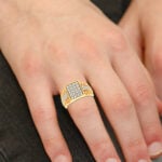 14K Yellow Gold 1.50CT LAB GROWN Diamond Mens Ring - Image 4
