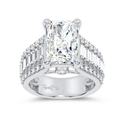14K 6.50CT Certified Lab Grown Engagement Ring