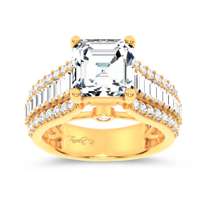 14K 4.00CT Certified Lab Grown Engagement Ring