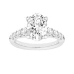 10K 3.75CT Certified Lab Grown Diamond Engagement Ring