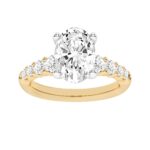 14K 3.75CT Certified Lab Grown Diamond Engagement Ring