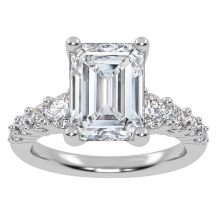 10K 3.75CT Certified Lab Grown Diamond Engagement Ring