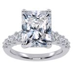10K 3.75CT Certified Lab Grown Diamond Engagement Ring