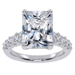 14K 3.75CT Certified Lab Grown Diamond Engagement Ring