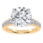 14K 3.75CT Certified Lab Grown Diamond Engagement Ring