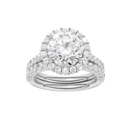 14K 4.00CT DIAMOND BRIDAL SET