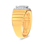 14K Yellow Gold 2.60CT Certified Lab Grown Mens Ring - Image 2