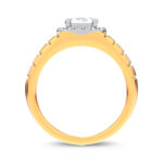 14K Yellow Gold 2.60CT Certified Lab Grown Mens Ring - Image 3