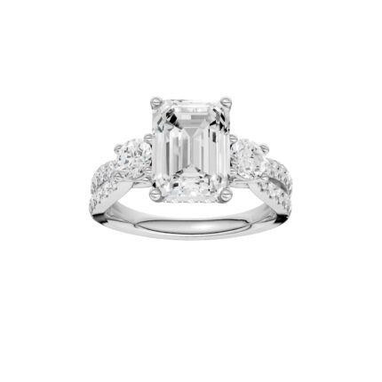 14K 4.00CT Lab Grown Diamond Engagement Ring