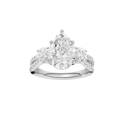 14K 4.00CT Lab Grown Diamond Engagement Ring