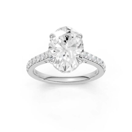 14K 3.50CT Lab Grown Diamond Engagement Ring