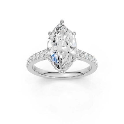 14K 3.50CT Lab Grown Diamond Engagement Ring