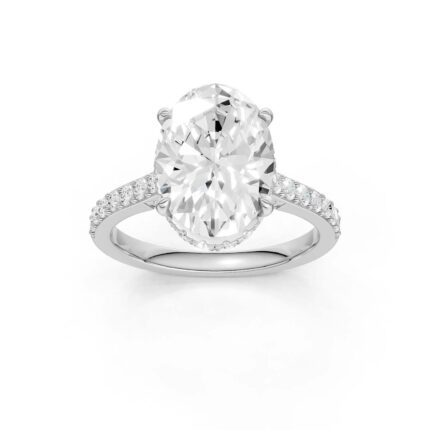 14K 4.50CT Lab Grown Diamond Engagement Ring