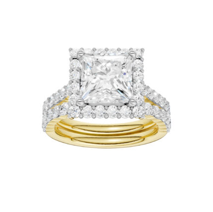 14K 4.00CT DIAMOND BRIDAL SET