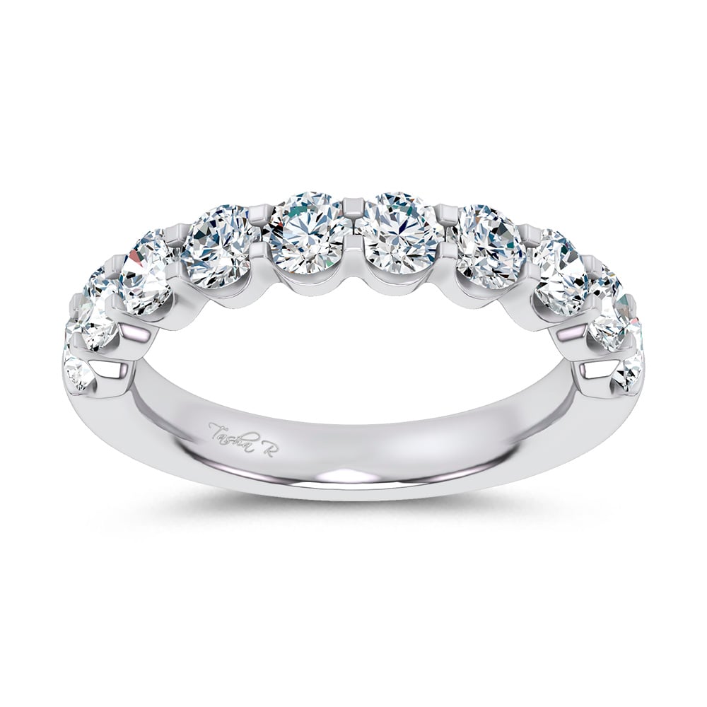 14K White Gold 1.50CT Lab Diamond Band - Image 1