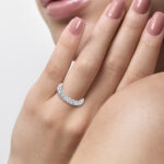 14K White Gold 1.50CT  Lab Diamond Band - Image 4