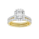 14K Yellow Gold 2.00CT Radiant Cut Diamond Bridal Set