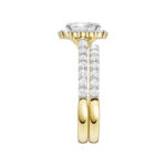 14K Yellow Gold 2.00CT Radiant Cut Diamond Bridal Set - Image 2