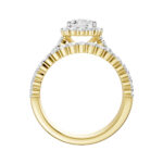 14K Yellow Gold 2.00CT Radiant Cut Diamond Bridal Set - Image 3
