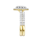 14K Yellow Gold 3.00CT Oval Diamond Bridal Set - Image 2