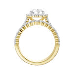 14K Yellow Gold 3.00CT Oval Diamond Bridal Set - Image 3