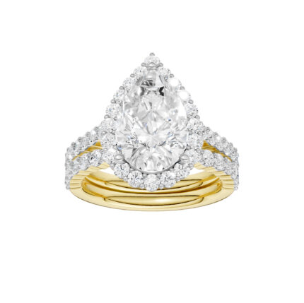 14K 4.00CT DIAMOND BRIDAL SET