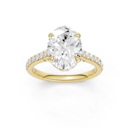 14K 3.50CT Lab Grown Diamond Engagement Ring