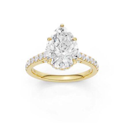 14K 3.50CT Lab Grown Diamond Engagement Ring