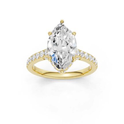 14K 3.50CT Lab Grown Diamond Engagement Ring