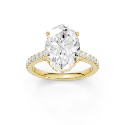 14K 4.50CT Lab Grown Diamond Engagement Ring