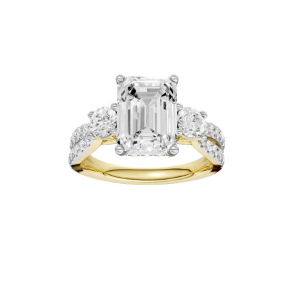14K 4.00CT Lab Grown Diamond Engagement Ring