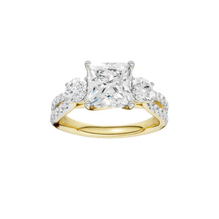 14K 4.00CT Lab Grown Diamond Engagement Ring