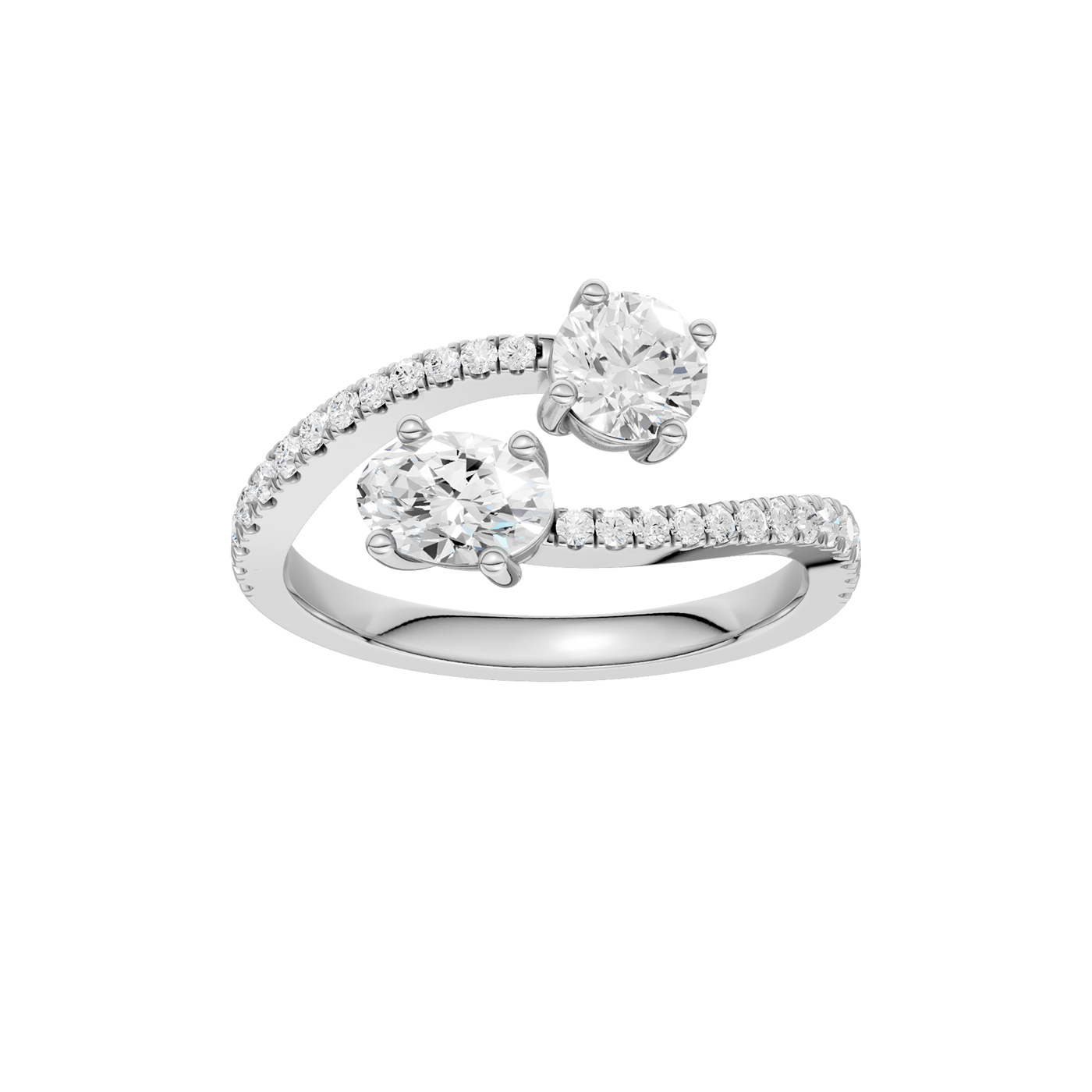 14K 1.00CT Lab Grown Diamond Fancy Ring - Image 1