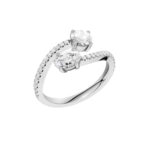 14K 1.00CT Lab Grown Diamond Fancy Ring - Image 4