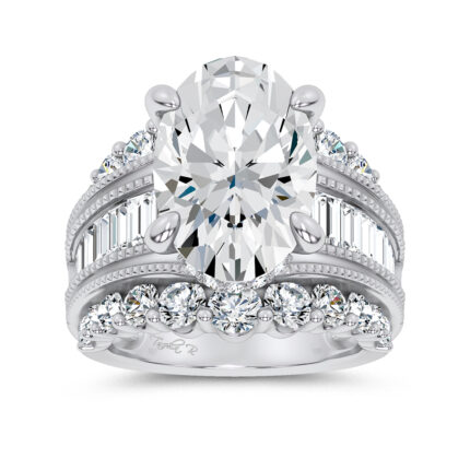 14K 10.00CT Certified Lab Grown Engagement Ring