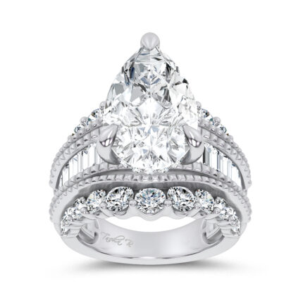 14K 10.00CT Certified Lab Grown Engagement Ring