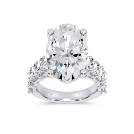14K 9.50CT Certified Lab Grown Engagement Ring